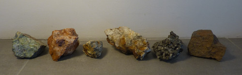 Rock mineral samples iron - x, 6