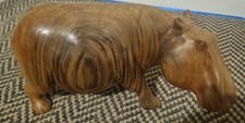 Huge Wooden Hippo Hippopotamus