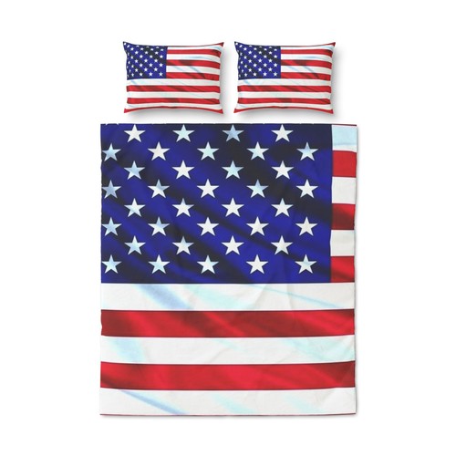 American flag quilt - american, cover