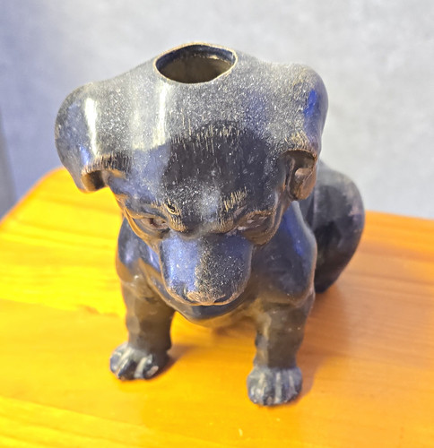 Vintage black puppy dog - vintage,