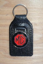 MG CLASSIC CAR KEY RING, RED &