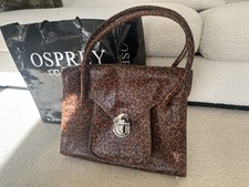 Osprey Leather Leopard Skin Bag