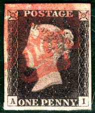 PENNY BLACK 1840 QV GB Stamp