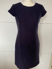 Kew 159 Classic navy lined wool dress Size 12 Gorgeous snug fit, back zip