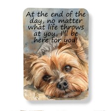 Yorkie Dog Magnet I'll Be Here