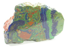 Polished natural azurite - polished,