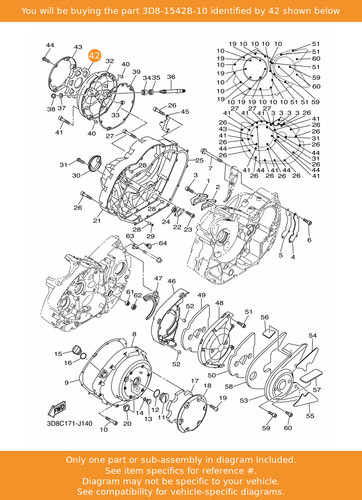 Yamaha damper 3d8 1542b - damper, 2,