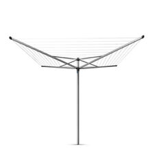 Brabantia  4-Arm Topspinner Rotary Airer with Ground Spike & Cover - 50m