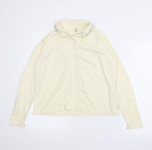 Draylon womens ivory collared - draylon,