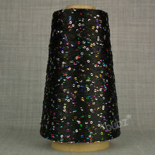 SEQUIN YARN - BLACK &