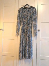 Oasis Blue Print Spring Dress
