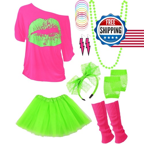 Blulu 80s outfit neon tutu - outfit,