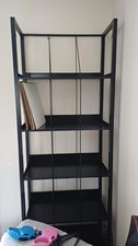 Vinyl Record Storage Unit Rack  welded steel powder coated in black 2 metres