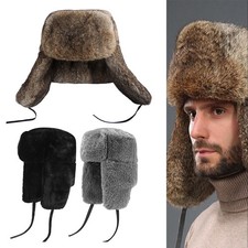 Hat rabbit fur - rabbit, earflap