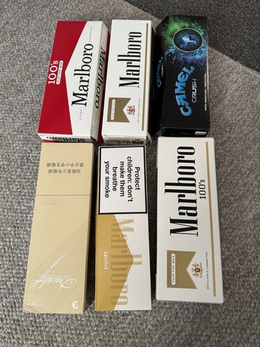 Empty cigar boxes and packets - and,