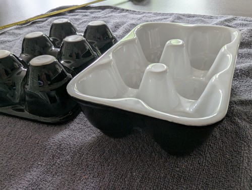 Two sagaform ceramic egg - two,
