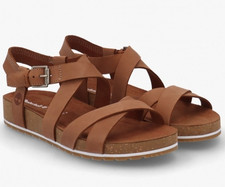 Timberland UK 7 Malibu Waves Backstrap Sandal Brown Brand New