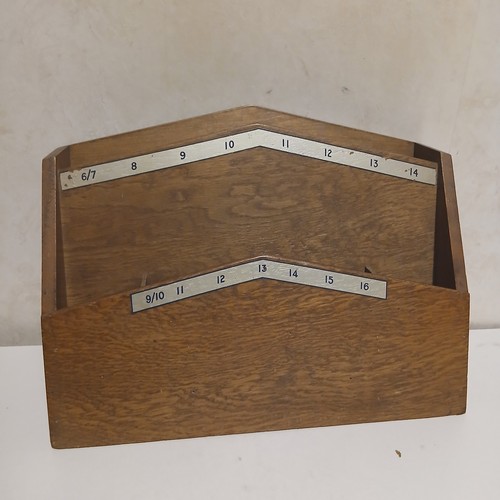 Wooden letter document holder - letter,