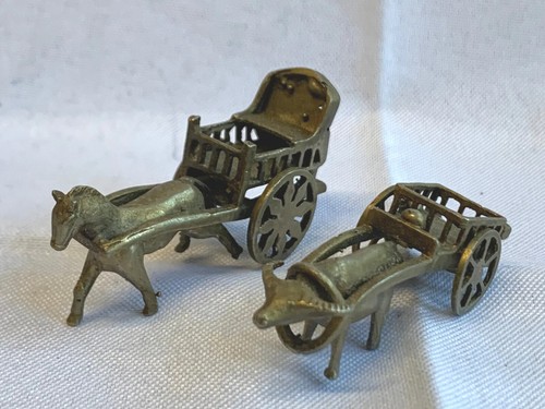 Vtg miniature brass - vtg, figures