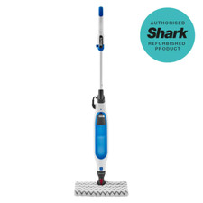 Shark Klik n’ Flip Manual Steam Mop - White/Blue - [S6001UKREFB]