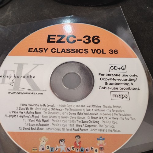 Karaoke cdg discs used