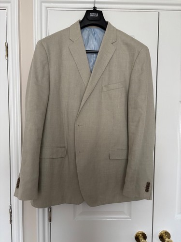 Gents cream linen blazer - linen,