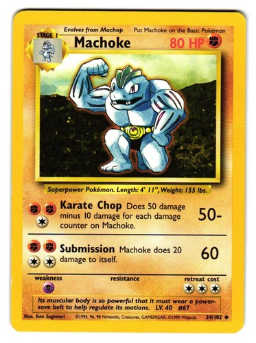 Machoke 102 uncommon - 34/102,