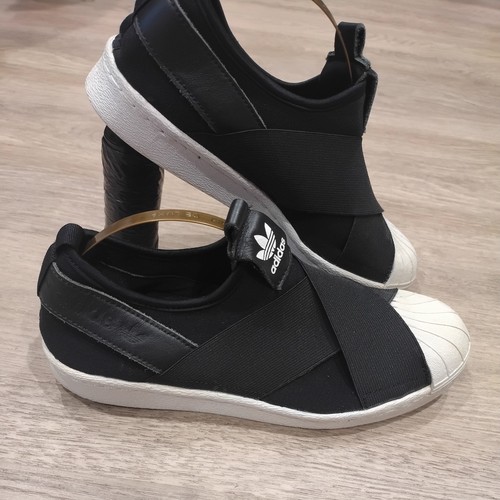 Black white adidas superstar - white,