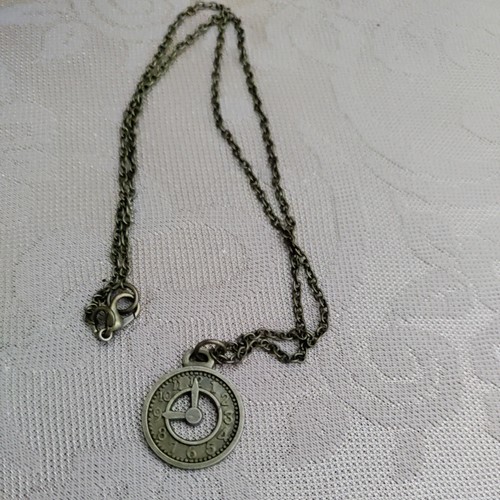 Vintage large clock pendant - large,