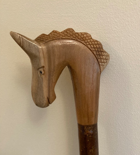 Hand carved horse - hand,