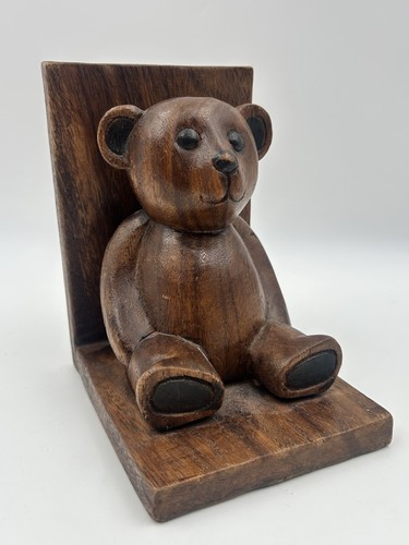 Vintage wooden teddy bear - vintage,