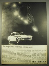 1961 Humber Car Ad - For