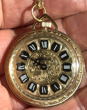 Antique Style Lucerne  Ladies' Pendant Mechanical Watch & Chain  (New)
