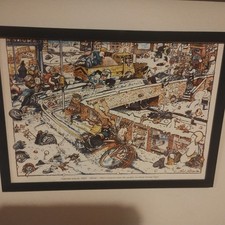 Ogri 1986 Vintage Four Seasons Posters by Paul Sample 4 x Print Framed A4 Size