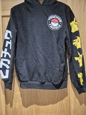 Primark Pokemon Pikachu Kids Black Pullover Hoodie 12-13 Years