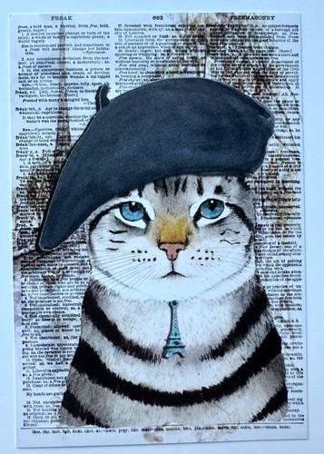 Cat postcard - postcard,
