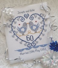 Diamond Bells Wedding Anniversary Cross Stitch Kit