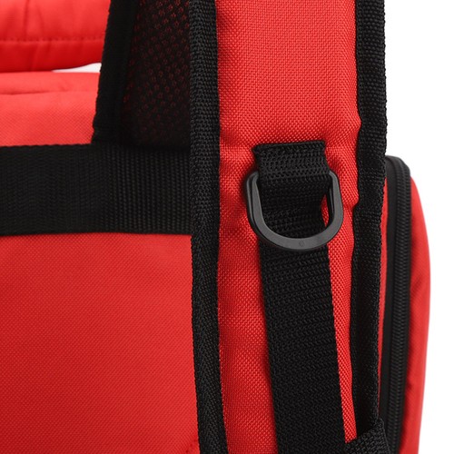 Red firefighter backpack - backpack, jump