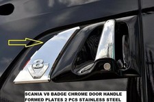 Fits SCANIA V8 BADGE CHROME
