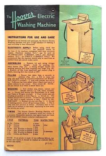 Vintage hoover washing machine - vintage,