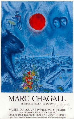 Vintage 1978 chagall louvre - vintage,