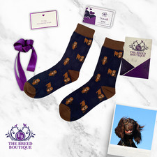 LIVER COCKER SPANIEL SOCKS