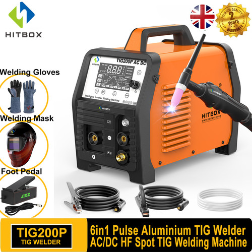 Hitbox 200amp 6in1 tig welder - 200amp,