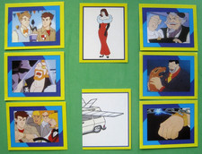 JAMES BOND JR.- MERLIN - 1993 - 8 STICKERS-#'s 17/30/92/146/210/225/226/240 -VG