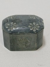 Grey Soapstone Trinket Box
