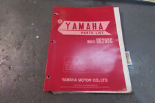 1973 1974 YAMAHA RD200C PARTS LIST PARTS CATALOG FIRST EDITION TWIN TWO STROKE