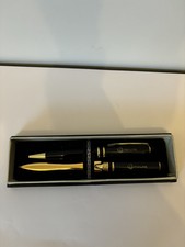 Vintage Hanwha Pen And Letter Opener Knife Gift Box Set