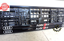 2x car number plate holder frame surround gel dome for Audi R Sport *Authentic*