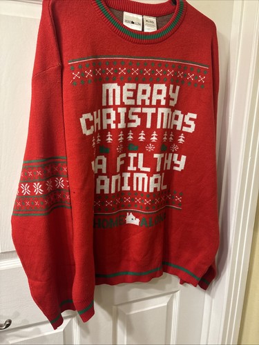 Home alone sweater mens red - home,