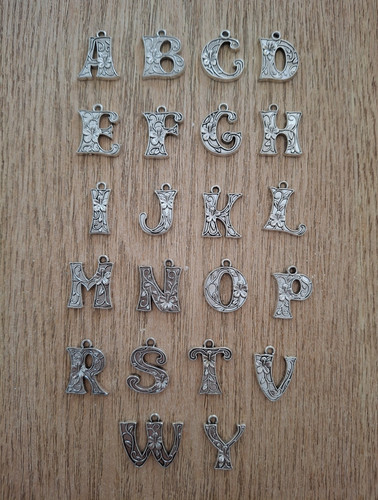 Tibetan silver metal - silver, alphabet